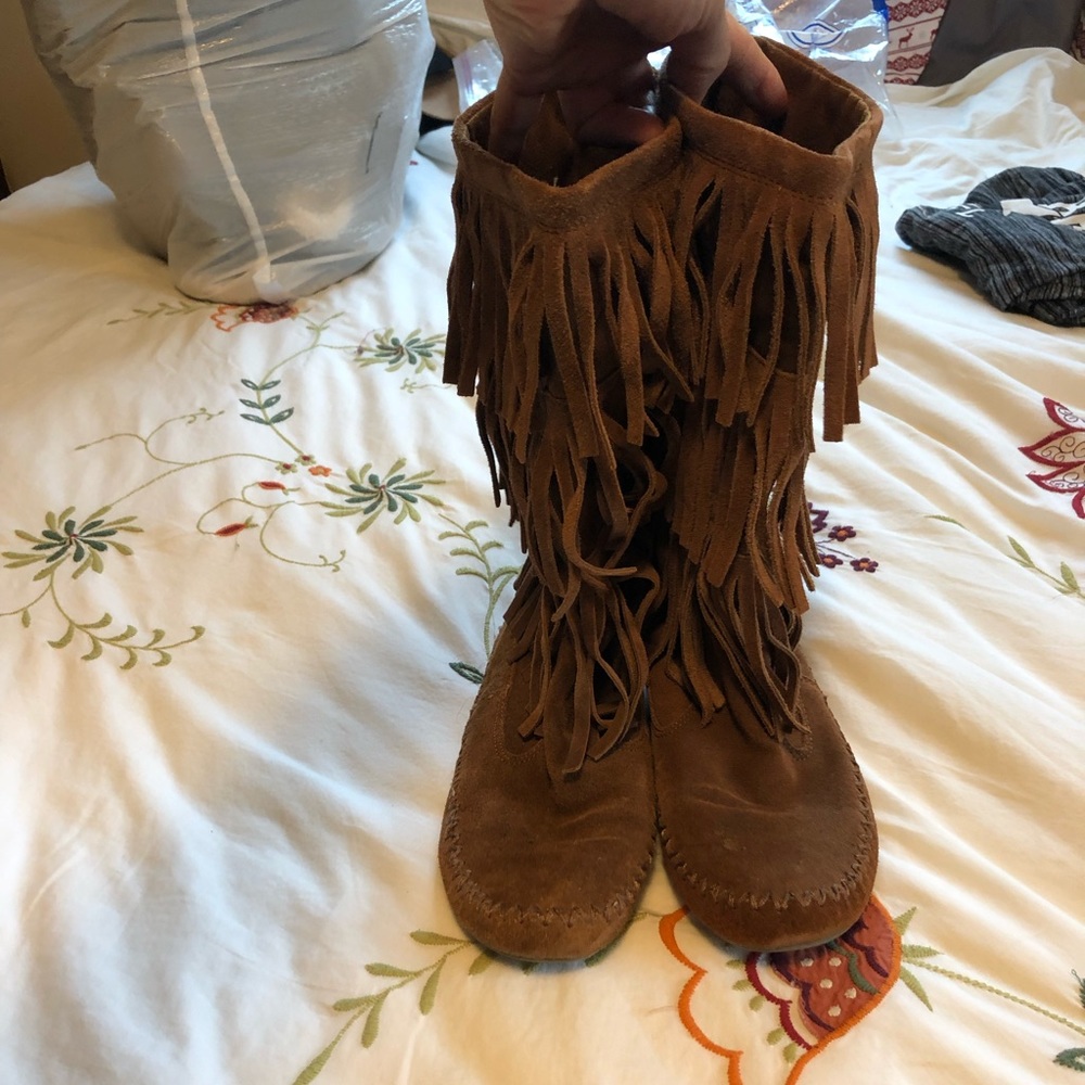 Suede Lauren Conrad boots